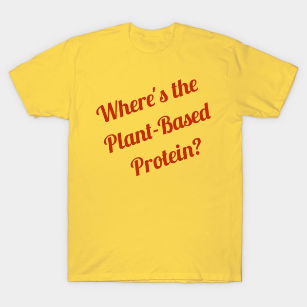 Where's the Plant Based Protein Vegan T-Shirt by xenotransplant